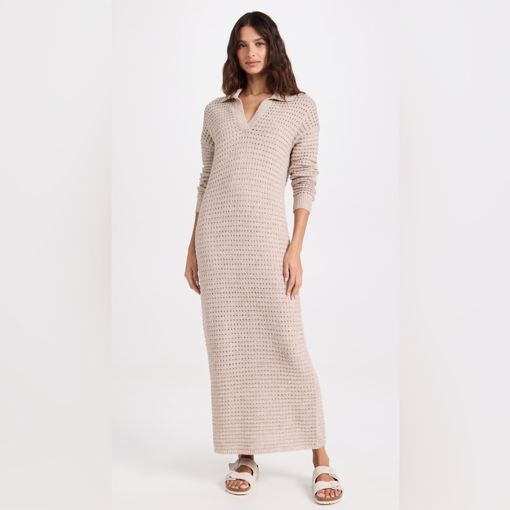 525 Raya Pointelle Polo Dress, nwot